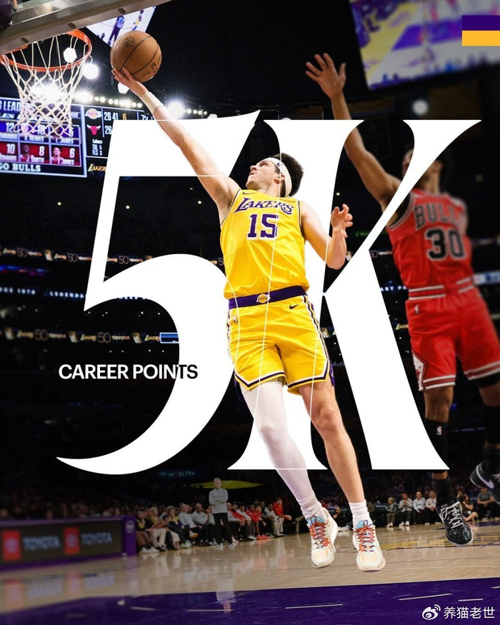 湖人142-130大胜公牛 东契奇51分助球队登顶西部第